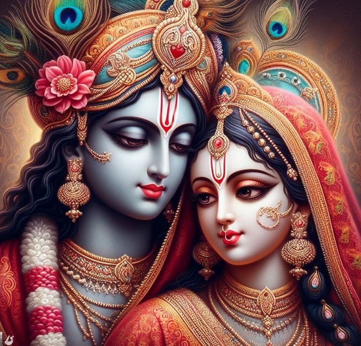 romantic radha krishna images