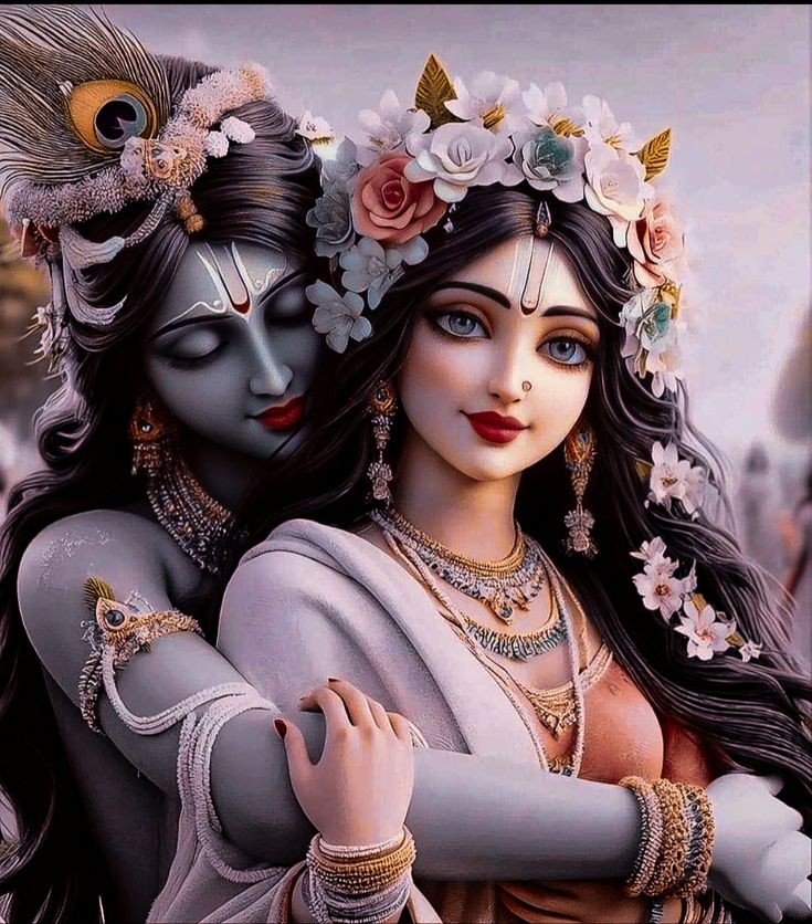 romantic radha krishna images