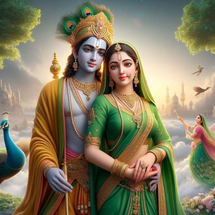 romantic radha krishna images